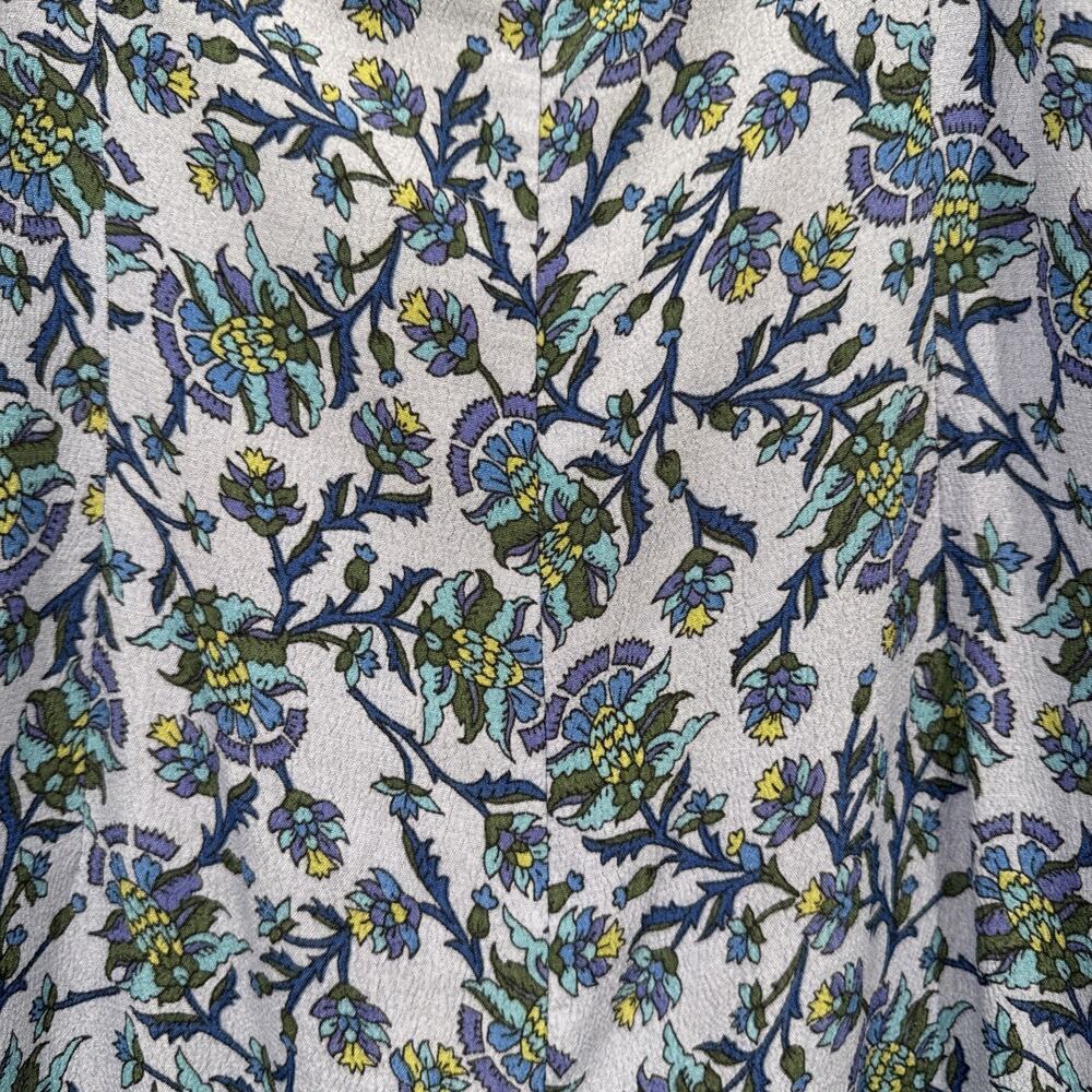 Vintage‎ Old Navy Slip Dress Womens Size 4 Y2K Coquette Blue Print 90s Floral - Picture 5 of 6